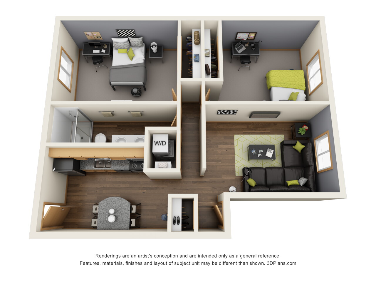 2 Bedroom 1 Bath