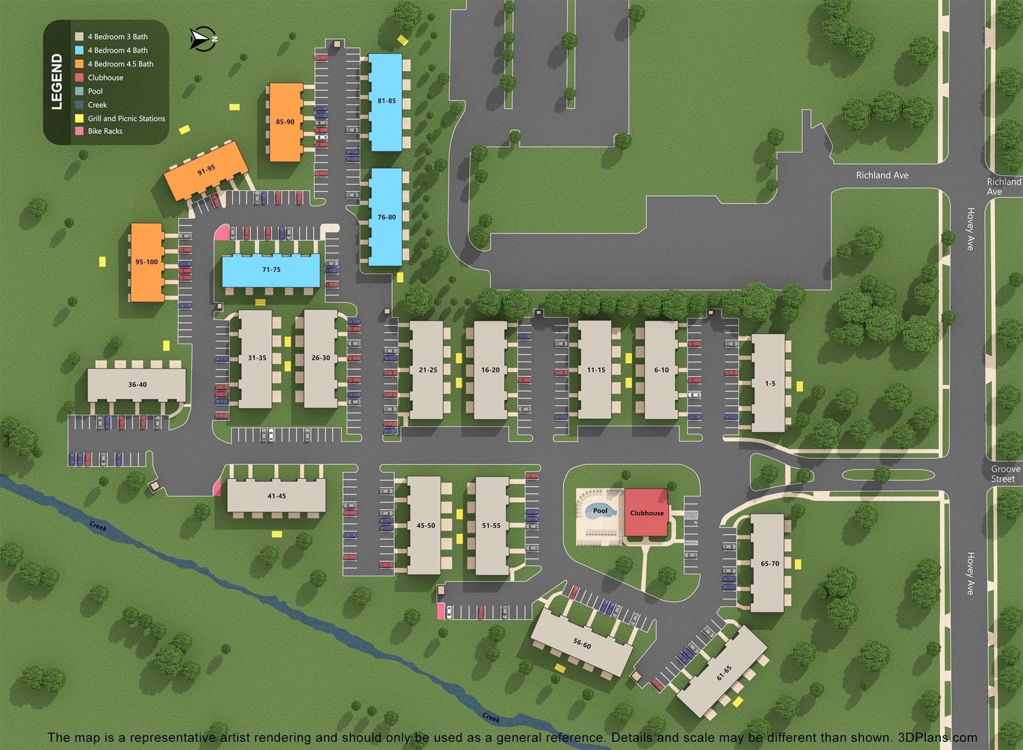The Oaks_Site Map