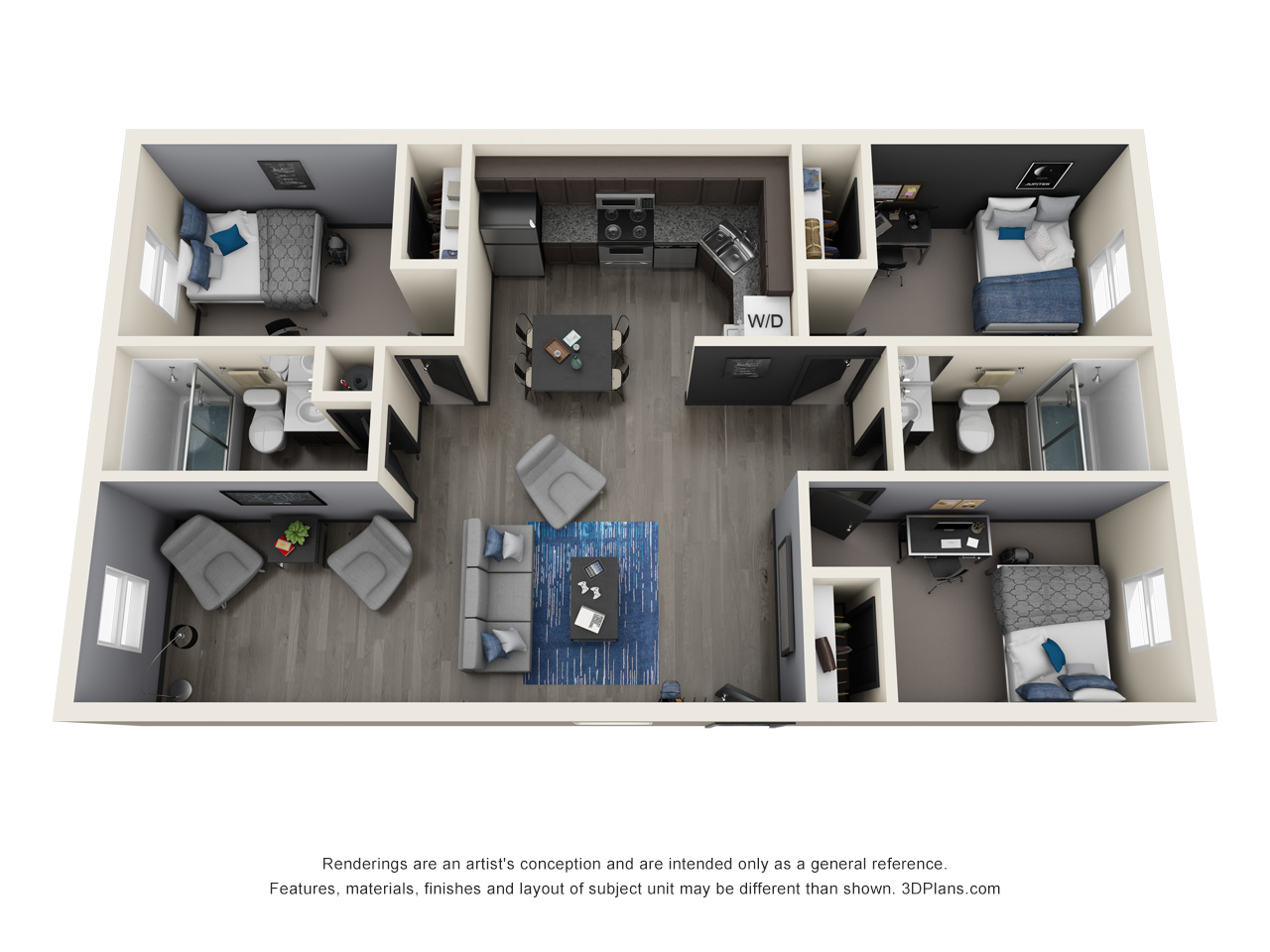 206 Locust_4 Bed