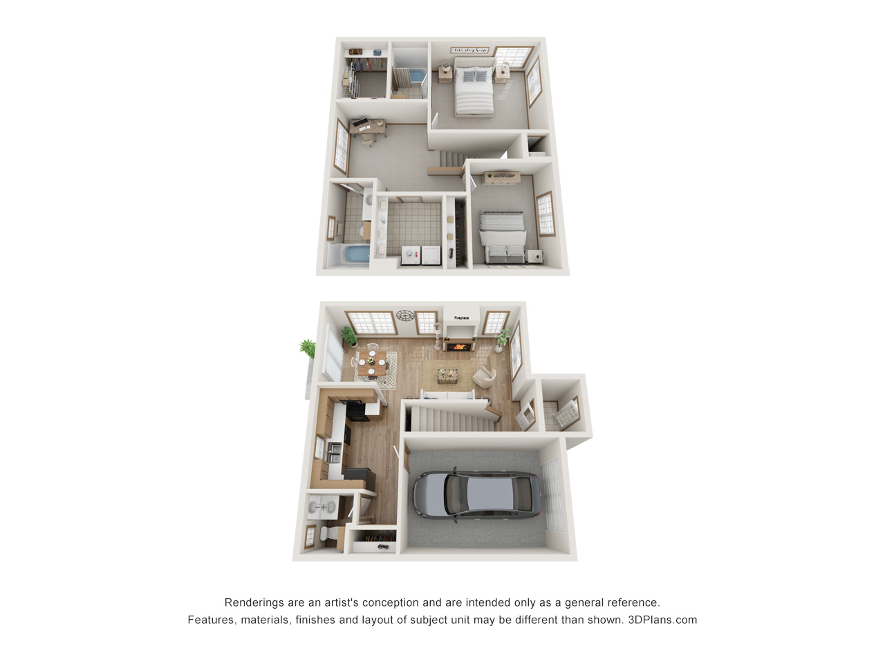 Creekside_2 bed 2_5 bath Combined
