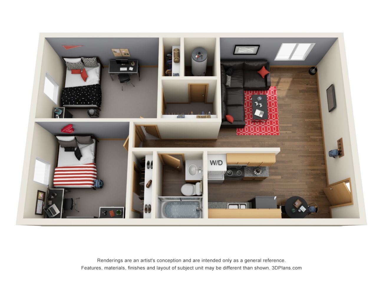 3D Floor Plan (A)